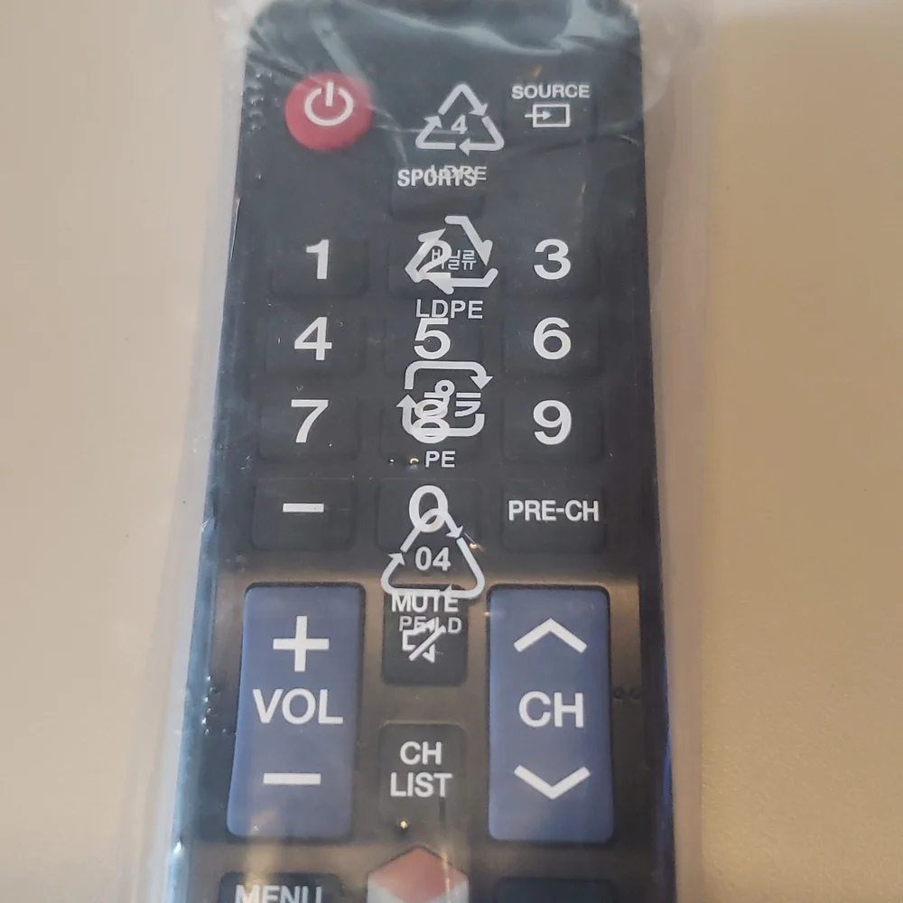 Samsung TV remote. # BN59-01198x